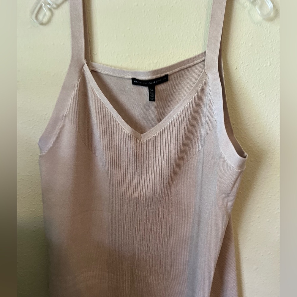 White House Black Market Gold/Tan Ladies Tank Sweater Shirt XL